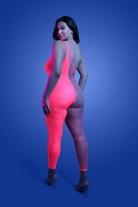 Thumbnail for Fantasy Lingerie - Glow - Hyperdrive Rhinestone Bodystocking - Plus Size - Stag Shop