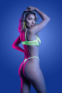 Thumbnail for Fantasy Lingerie - Glow - Mind Control Bra & Thong - Stag Shop
