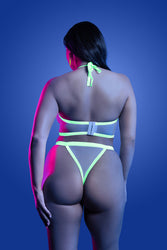 Fantasy Lingerie - Glow - Supernatural Bra & Thong - Plus Size - Stag Shop