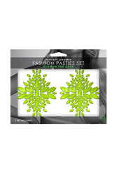 Fantasy Lingerie - Neon Glow in the Dark Crystal Pasties - Assorted Colours - Stag Shop
