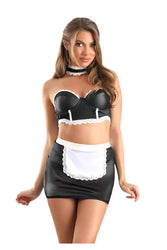 Fantasy Lingerie - Play - 5 Star Service Maid Costume Set - Black - Stag Shop