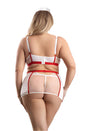 Fantasy Lingerie - Play - Perfect Health Nurse Costume Set - White/Red - Plus Size - Stag Shop