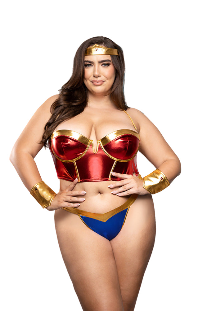 Fantasy Lingerie - Play - Rope Me In Costume Set - Plus Size - Stag Shop