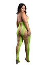 Fantasy Lingerie - Sheer - Unstoppable Crotchless Rhinestone Bodystocking - Plus Size - Stag Shop