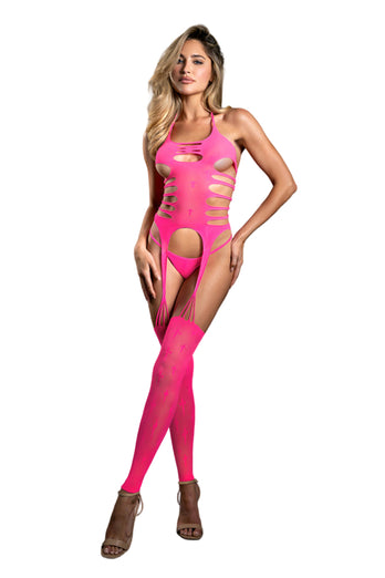 Fantasy Lingerie - Sheer - Sweet Revelations Bodystocking & G-String - Stag Shop