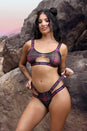 Fantasy Lingerie - Vibes - Fuckin' Perfection Bralette & Panty - Black/Pink - Stag Shop