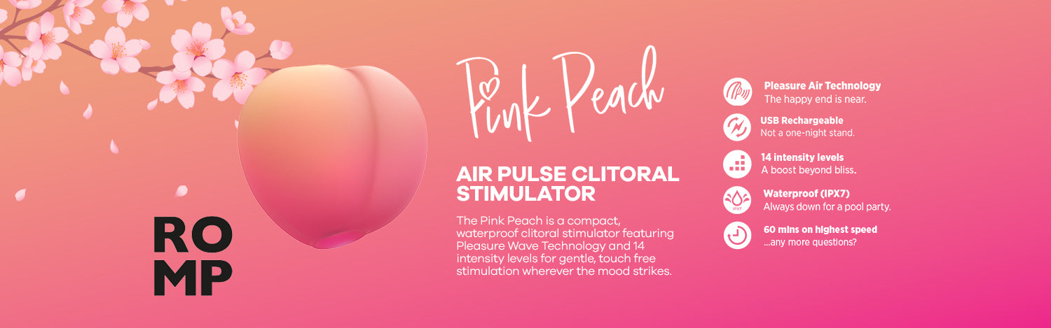 Romp - Pink Peach Air Pulse Clitoral Stimulator