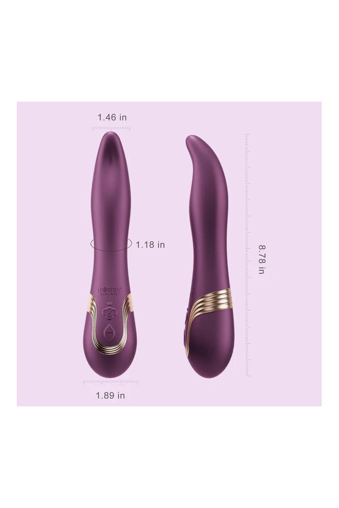 Honey Play Box - Fling App-Controlled Flicking Tongue Vibrator - Purple - Stag Shop