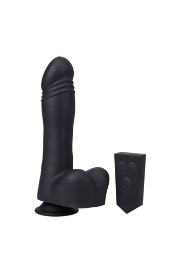 Doc Johnson - Fort Troff Piston Thruster Dildo - Black - Stag Shop