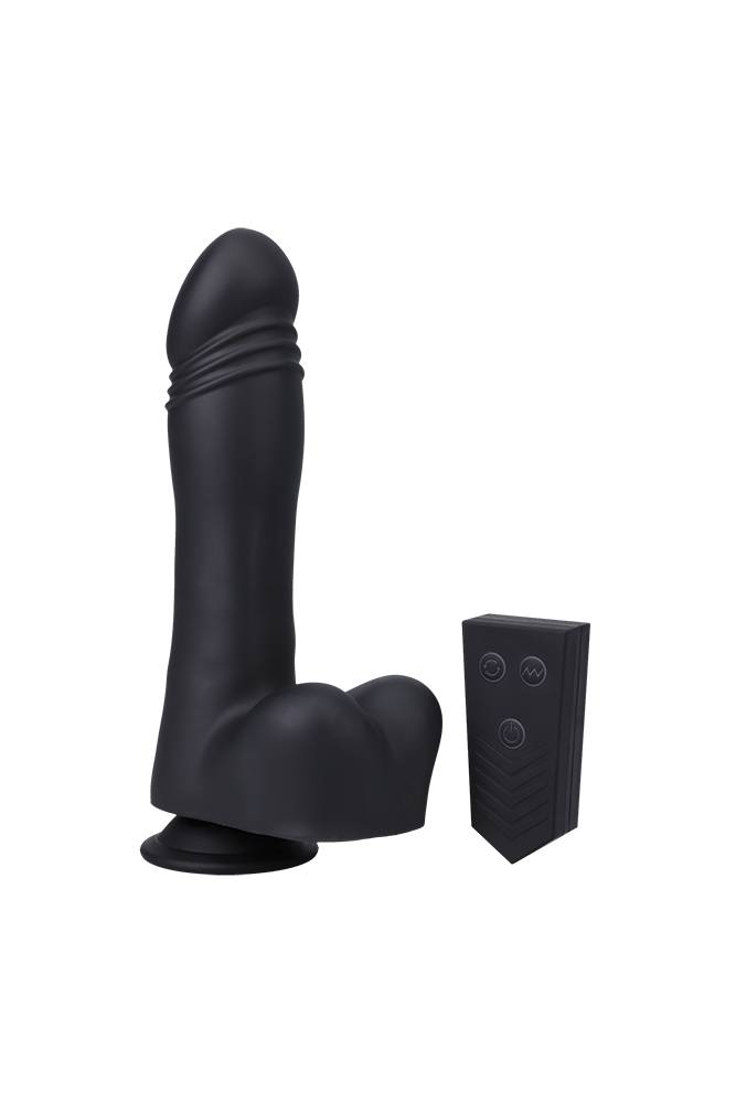 Doc Johnson - Fort Troff Piston Thruster Dildo - Black - Stag Shop
