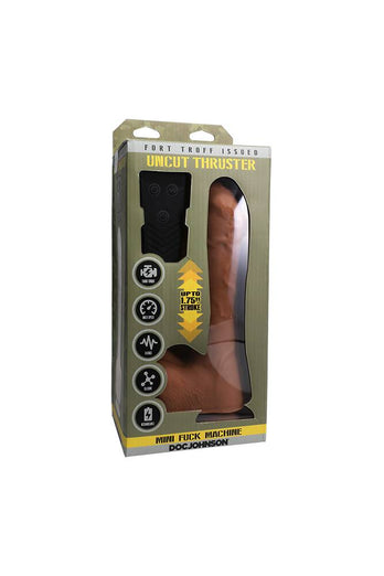 Doc Johnson - Fort Troff Uncut Thruster Dildo - Beige - Stag Shop