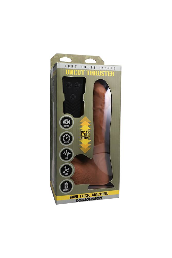 Doc Johnson - Fort Troff Uncut Thruster Dildo - Beige - Stag Shop