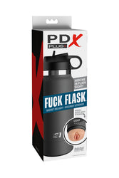 PDX - PDX Plus - Fuck Flask - Secret Delight Water Bottle Stroker - Beige/Black - Stag Shop