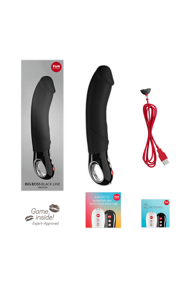 Fun Factory - Big Boss Black Line Vibrator - Black - Stag Shop
