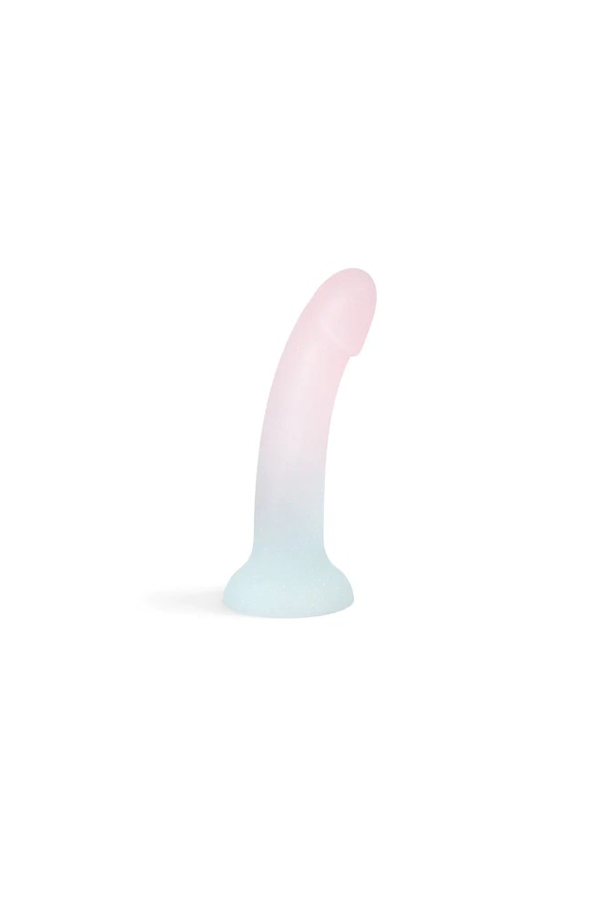 Love to Love - Dildolls - Galactica Glitter Dildo - Blue/White - Stag Shop