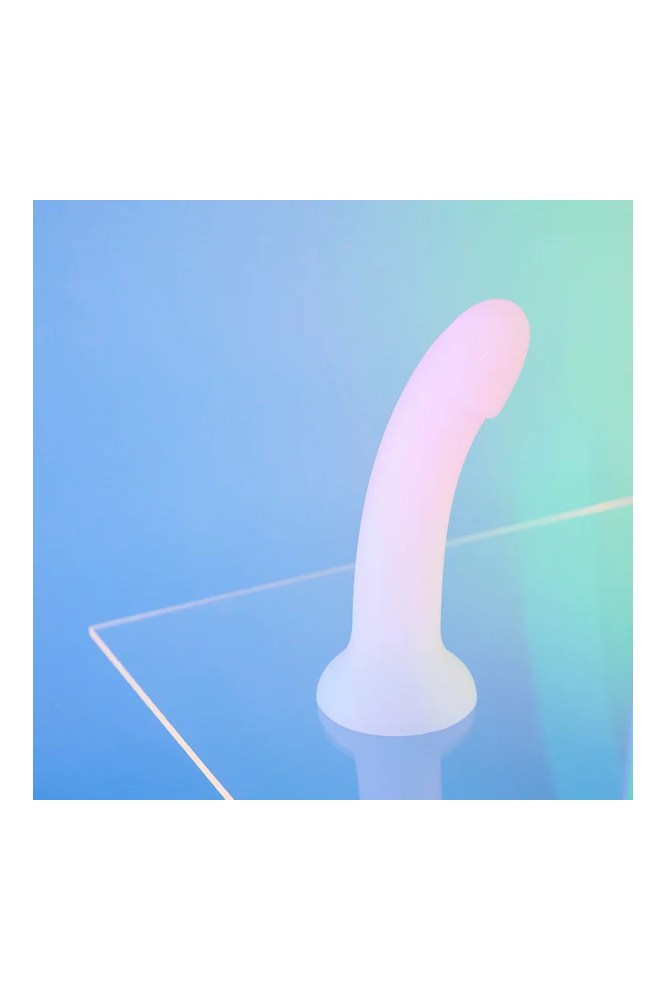 Love to Love - Dildolls - Galactica Glitter Dildo - Blue/White - Stag Shop