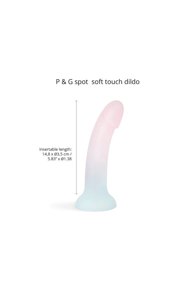 Love to Love - Dildolls - Galactica Glitter Dildo - Blue/White - Stag Shop