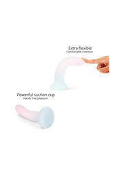 Love to Love - Dildolls - Galactica Glitter Dildo - Blue/White - Stag Shop