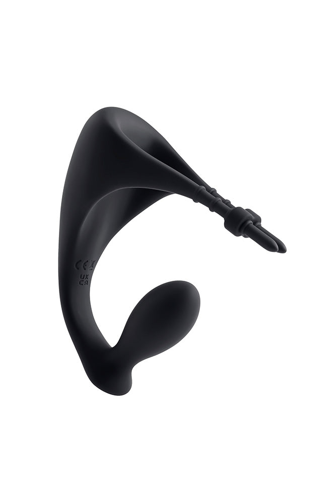 Gender X - Back It Up Vibrating Plug & Cock Ring with Remote Control - Black - Stag Shop