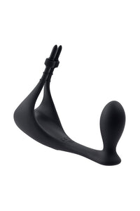 Thumbnail for Gender X - Back It Up Vibrating Plug & Cock Ring with Remote Control - Black - Stag Shop