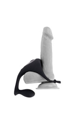 Gender X - Back It Up Vibrating Plug & Cock Ring with Remote Control - Black - Stag Shop
