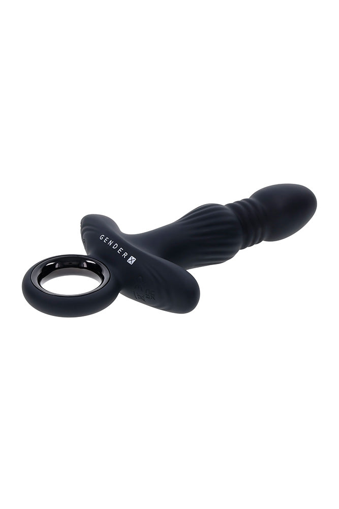 Gender X - Slayer Thrusting & Vibrating Butt Plug - Black - Stag Shop