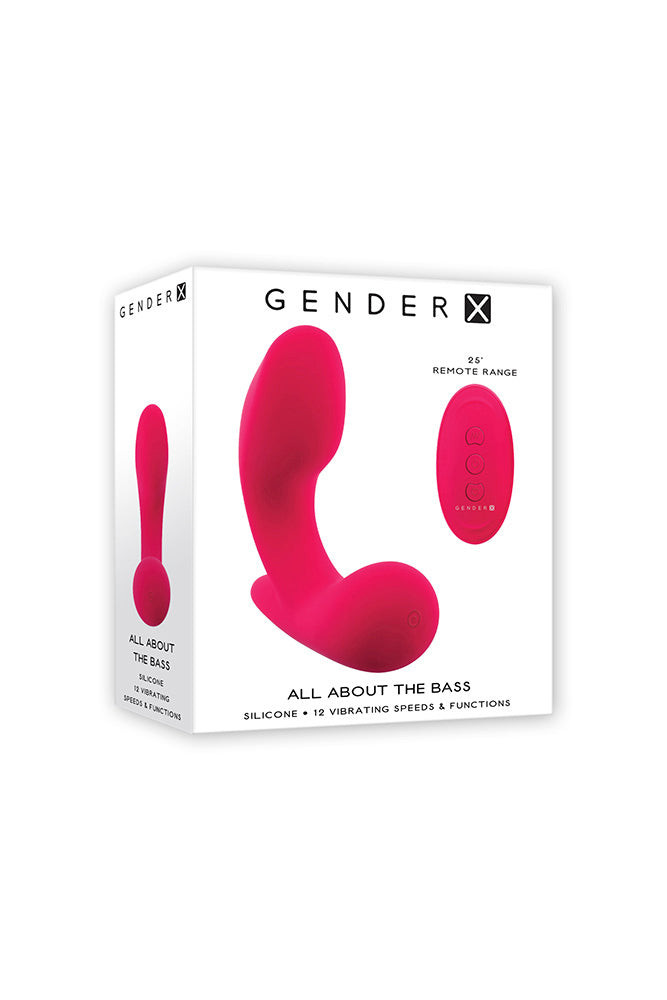 Gender X - All About The Bass Wearable Remote Control Vibrator - Hot Pink - Stag Shop