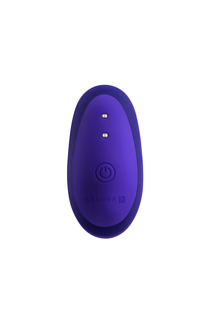 Gender X - Anybody's Plug Vibrating Butt Plug - Purple - Stag Shop
