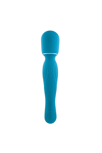 Gender X - Double The Fun Dual End Wand Vibrator - Blue - Stag Shop
