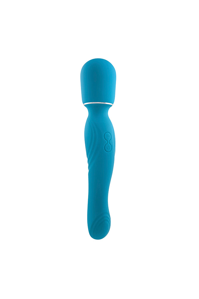 Gender X - Double The Fun Dual End Wand Vibrator - Blue | Stag Shop Gender X - Double The Fun Dual End Wand Vibrator - Blue | Stag Shop
