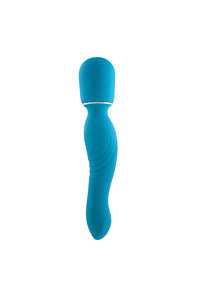 Thumbnail for Gender X - Double The Fun Dual End Wand Vibrator - Blue - Stag Shop