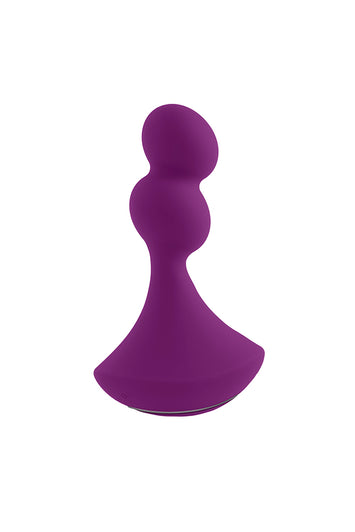 Gender X - Ball Game Vibrating & Rotating Beaded Anal Plug - Purple - Stag Shop