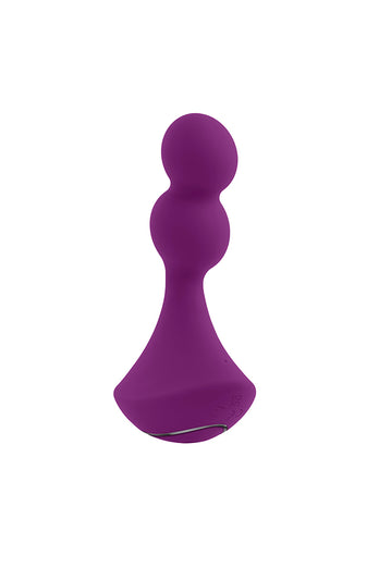 Gender X - Ball Game Vibrating & Rotating Beaded Anal Plug - Purple - Stag Shop