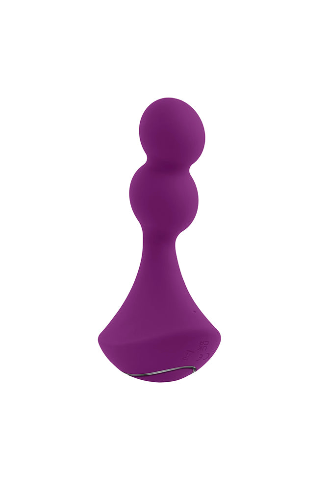 Gender X - Ball Game Vibrating & Rotating Beaded Anal Plug - Purple - Stag Shop