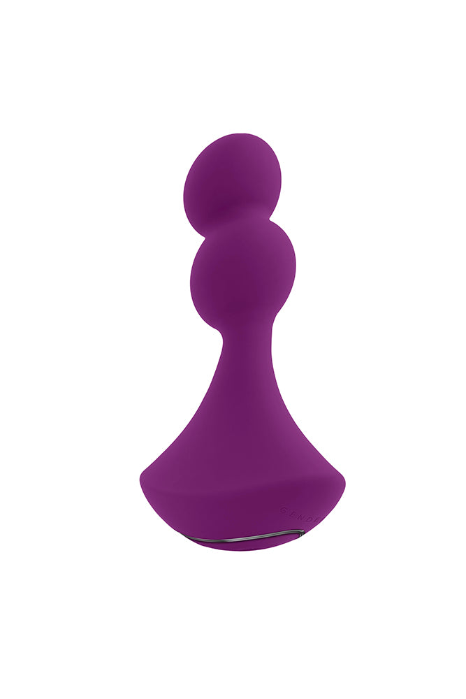Gender X - Ball Game Vibrating & Rotating Beaded Anal Plug - Purple - Stag Shop