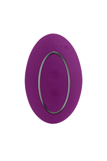 Gender X - Ball Game Vibrating & Rotating Beaded Anal Plug - Purple - Stag Shop