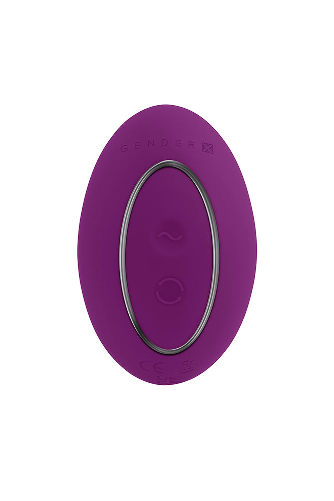 Gender X - Ball Game Vibrating & Rotating Beaded Anal Plug - Purple - Stag Shop