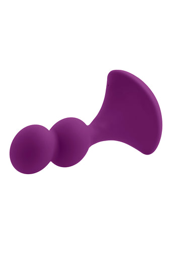 Gender X - Ball Game Vibrating & Rotating Beaded Anal Plug - Purple - Stag Shop