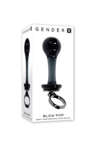 Thumbnail for Gender X - Blow Pop Glass Anal Plug - Black