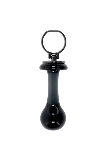 Gender X - Blow Pop Glass Anal Plug - Black - Stag Shop