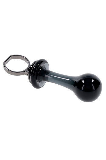 Gender X - Blow Pop Glass Anal Plug - Black - Stag Shop