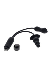 Gender X - Double My Pleasure Mini Vibe & Plug - Black - Stag Shop