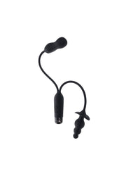 Gender X - Double My Pleasure Mini Vibe & Plug - Black - Stag Shop
