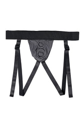 Gender X - Double Rider Dual Toy Strap-On Harness - Grey/Black - Stag Shop
