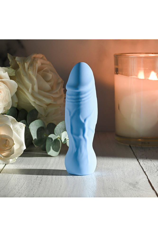 Gender X - Lil Buddy Phallic Bullet Vibrator - Blue - Stag Shop