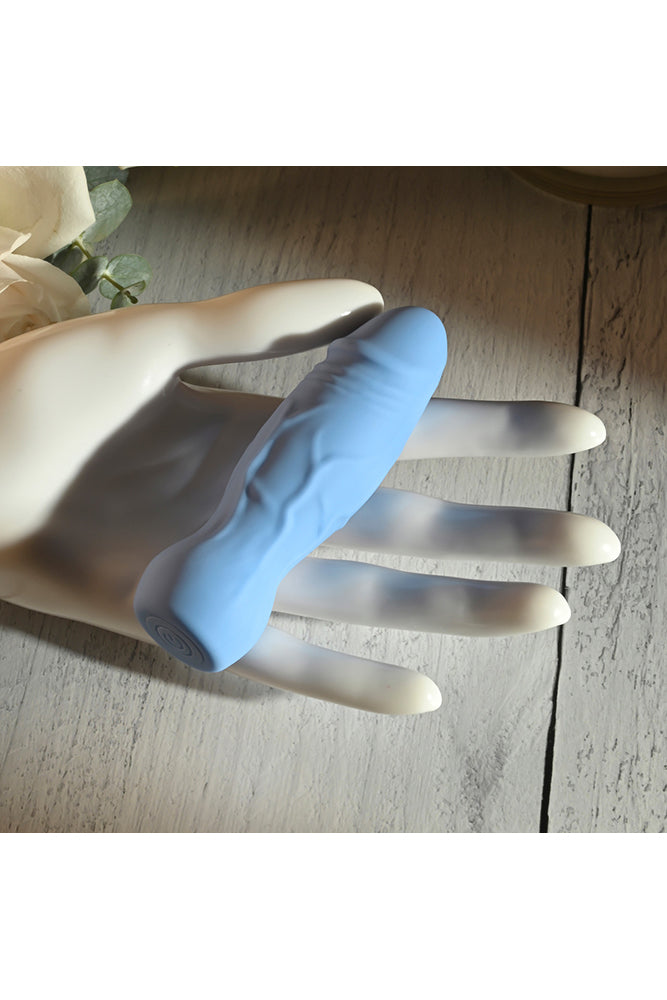 Gender X - Lil Buddy Phallic Bullet Vibrator - Blue - Stag Shop