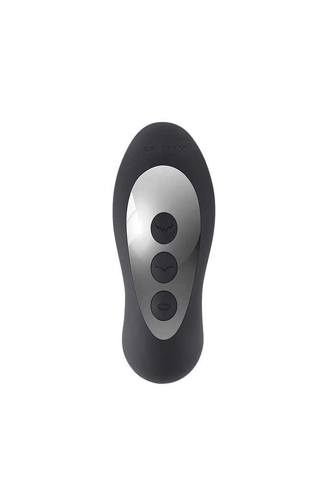 Gender X - Mad Tapper Double Tapping & Vibrating Prostate Massager - Black - Stag Shop