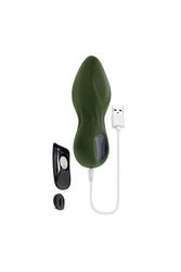 Gender X - My Secret Garden Remote Control Vibrating Anal Plug - Green - Stag Shop