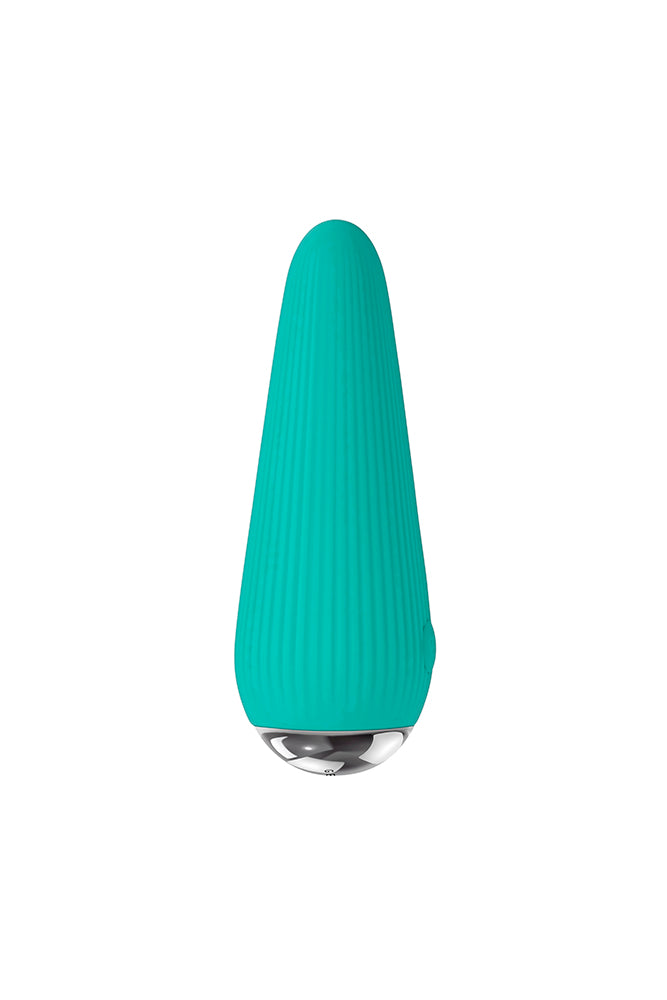 Gender X - O Cone Bullet Vibrator - Teal - Stag Shop