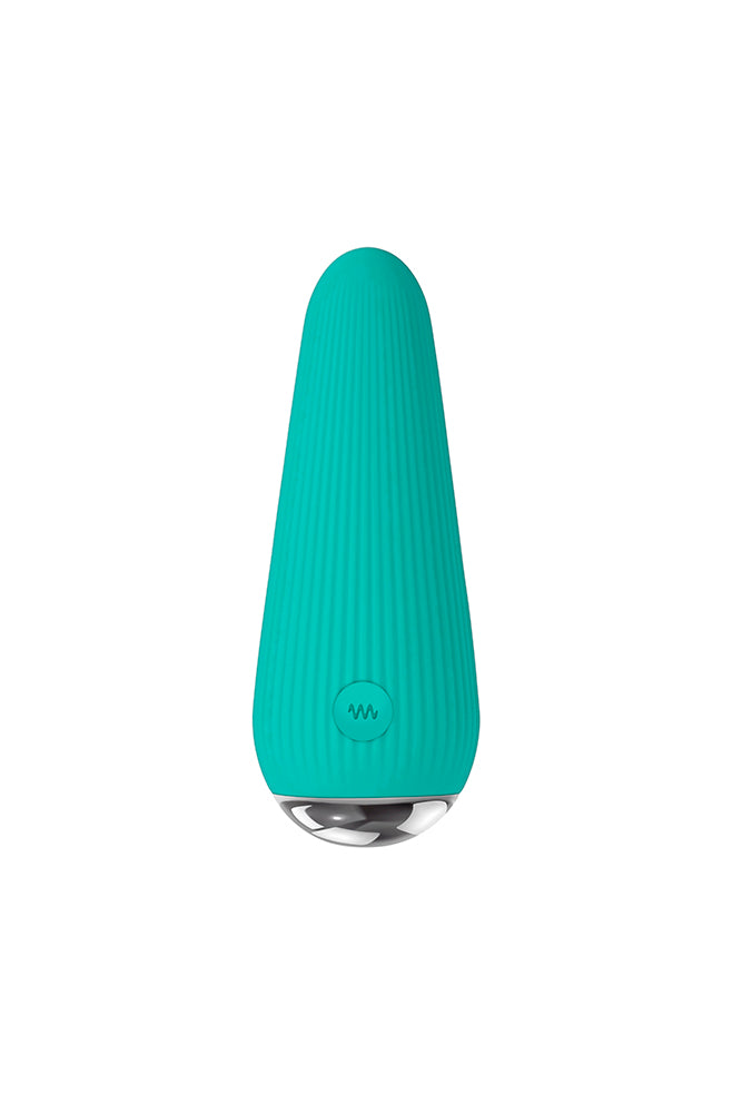Gender X - O Cone Bullet Vibrator - Teal - Stag Shop
